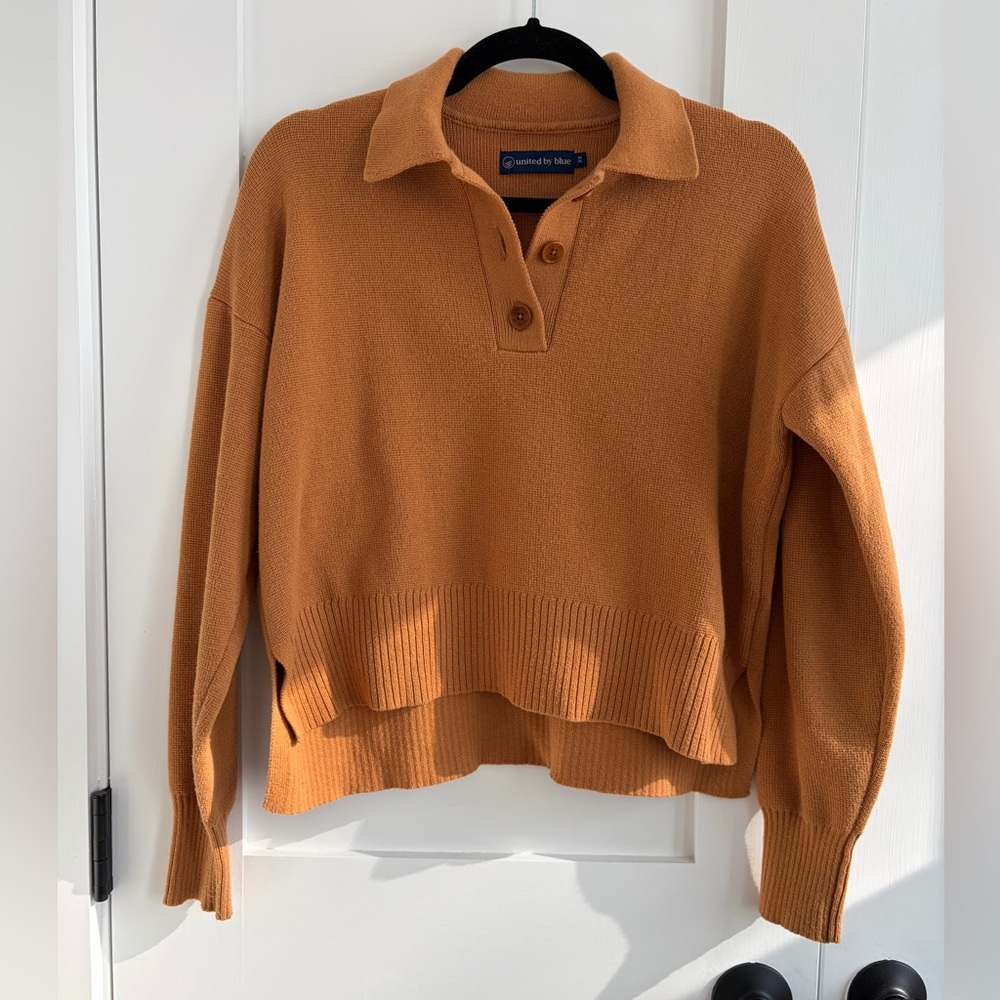 United By Blue Women’s Polo Sweater Tan Size XS